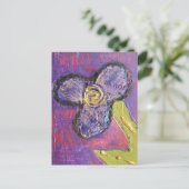 混合お洒落メディア花 ポストカード (スタンド正面)