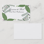 混合されたよい風味のハーブのシェフのケイタリングビジネスは…梳きます 名刺 (正面/裏面)