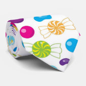 混合されたキャンデーパターンおもしろいのタイ ネクタイ (ロール)