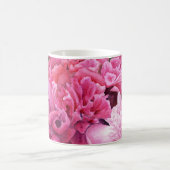 混合されたシャクヤクが付いているマグ コーヒーマグカップ (中央)