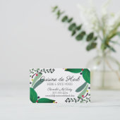 混合されたハーブのスパイスのシェフのケイタリングビジネスカード 名刺 (スタンド正面)