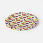 混合されたフルーツの紙皿 ペーパープレート (アングル)