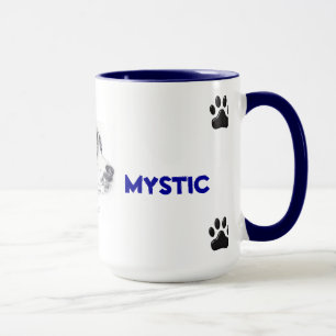 混合された品種犬が付いているマグ マグカップ