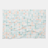 混合された小さい点が付いている抽象的な背景 キッチンタオル (横)