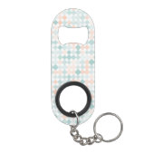 混合された小さい点が付いている抽象的な背景 キーホルダー栓抜き (裏面)