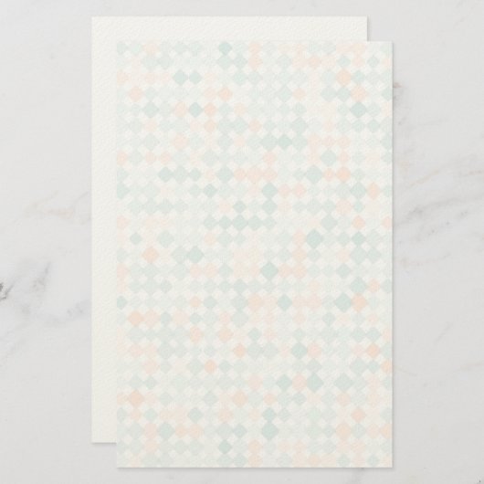 混合された小さい点が付いている抽象的な背景 便箋 (正面/裏面)