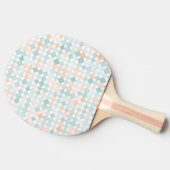 混合された小さい点が付いている抽象的な背景 卓球ラケット (横)