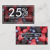 混合された果実のクーポンカード 割引カード (正面/裏面)