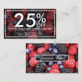 混合された果実のクーポンカード 割引カード (正面/裏面)