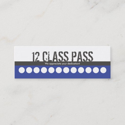 混合された武道の名刺12のクラスのパスカード ロイヤリティカード (正面)