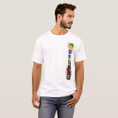 混合された武道の垂直ブラジル Tシャツ (正面フル)