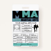 混合された武道 バッジ (裏面)