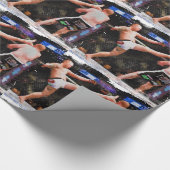 混合された武道-頭部への蹴り ラッピングペーパー (角)