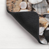 混合された海はマウスのマットを殻から取り出します マウスパッド (コーナー)