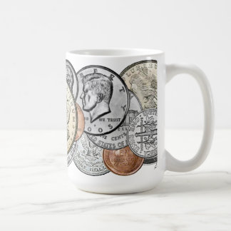 混合された硬貨のマグ コーヒーマグカップ