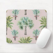 混合された緑のヤシの木 マウスパッド (マウス)