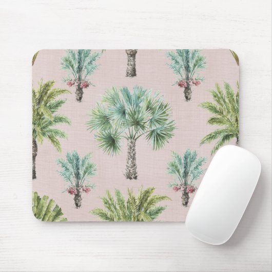 混合された緑のヤシの木 マウスパッド (マウス)