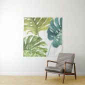 混合された緑|の熱帯やし タペストリー (インサイチュ(横))