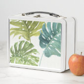 混合された緑|の熱帯やし メタルランチボックス (インサイチュ)