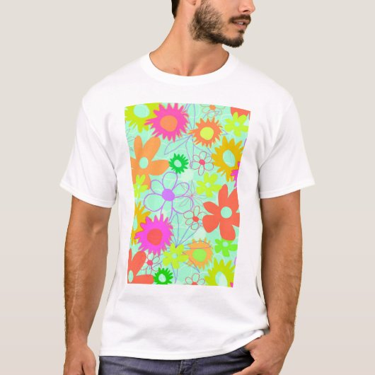 混合された花 Tシャツ (正面)