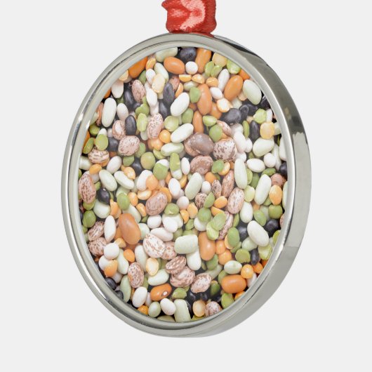 混合された豆 メタルオーナメント (左)
