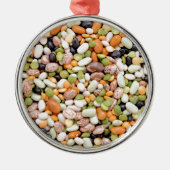 混合された豆 メタルオーナメント (正面)