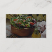 混合された野菜サラダ 名刺 (裏面)