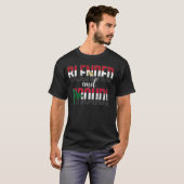混合と国籍誇りを持った半分エジプト半S Tシャツ (正面フル)