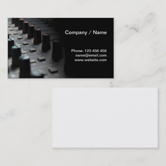 混合の机 名刺 (正面/裏面)