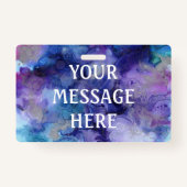 混合インクの背景 – カスタマイズ独自の バッジ (正面)