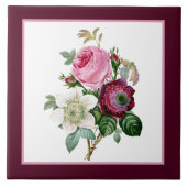 混合エレガントヴィンテージフローラ タイル (正面)