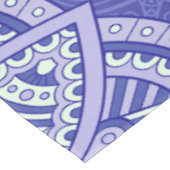 混合オランダ青の繰り返しパターンのマンダラ テーブルクロス (アングル)