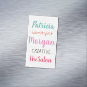 混合カラフルフォント/微妙なテクスチャ マグネット名刺 (インサイチュ)