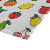 混合カラフル果実パターン カッティングボード (角)