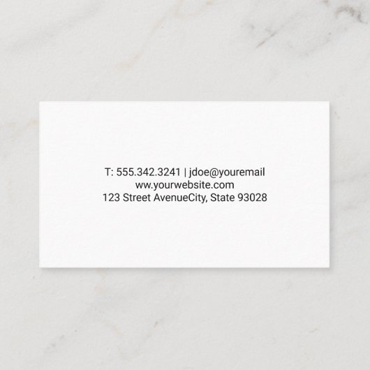 混合カラフル花 名刺 (裏面)