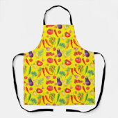 混合カラフル野菜ビーガンシェフ エプロン (正面)
