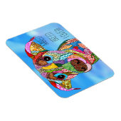 混合カラフル飼犬の愛人磁石3"x4" マグネット (右側)