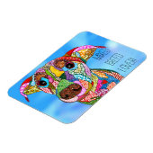 混合カラフル飼犬の愛人磁石3"x4" マグネット (左側)