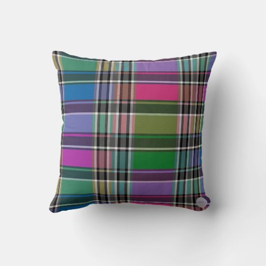 混合カラープレイド装飾用クッションHAMbyWG クッション (裏面)