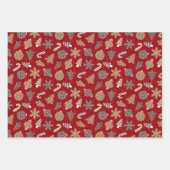 混合クリスマスクッキー ラッピングペーパーシート (正面3)