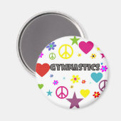 混合グラフィックスを使用した体操 マグネット (正面/裏面)