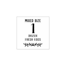 混合サイズ |卵の数 |エッググレードのスタンプ ラバースタンプ