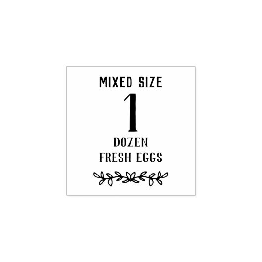 混合サイズ |卵の数 |エッググレードのスタンプ ラバースタンプ (インプリント)
