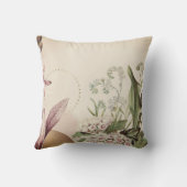 混合スタイリッシュ自然フローラ |クリーミーアイボリー クッション (裏面)