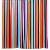 混合ストライプ型 シャワーカーテン (正面)