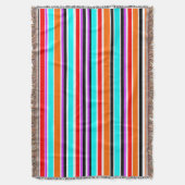 混合ストライプ型 スローブランケット (正面縦)