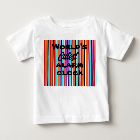 混合ストライプ型 ベビーTシャツ (正面)