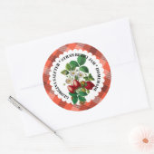 混合ストロベリージャムヴィンテージラベル保存ラベル ラウンドシール (封筒)