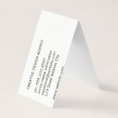 混合タイプ |モダン | 名刺 (裏面)