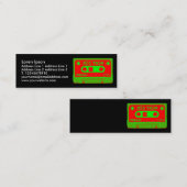 混合テープポップ・アートのIV スキニー名刺 (正面/裏面)